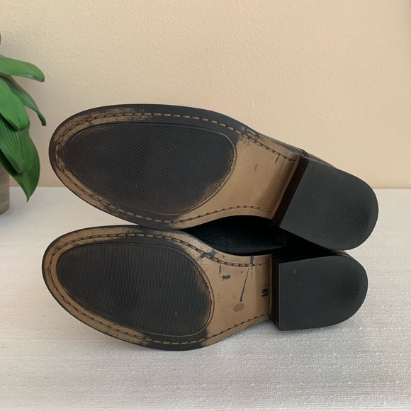 Steve Madden Rogerrr Black/Brown Leather Zip Knee High Riding Boots Woman’s 8M - Picture 16 of 16